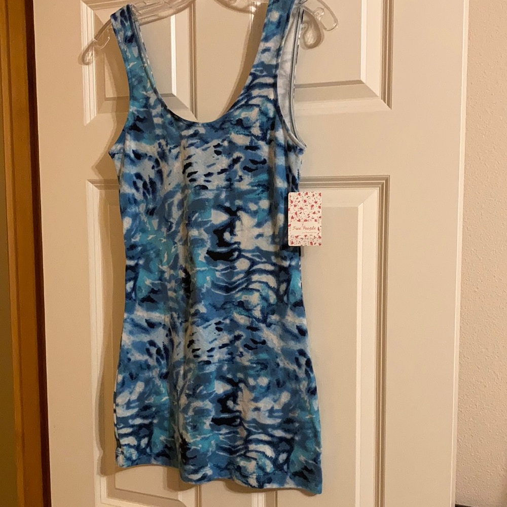 “Denim comb “tank dress
